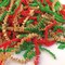 Shred Paper Filler (1LB) Crinkle Cut Paper for Wrapping & Filling Gift Basket Gift Boxes, Red, Kraft and Green-Christmas Mix